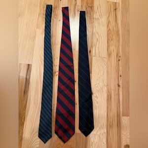 J. Crew Striped Tie Collection - Navy, Red, Black